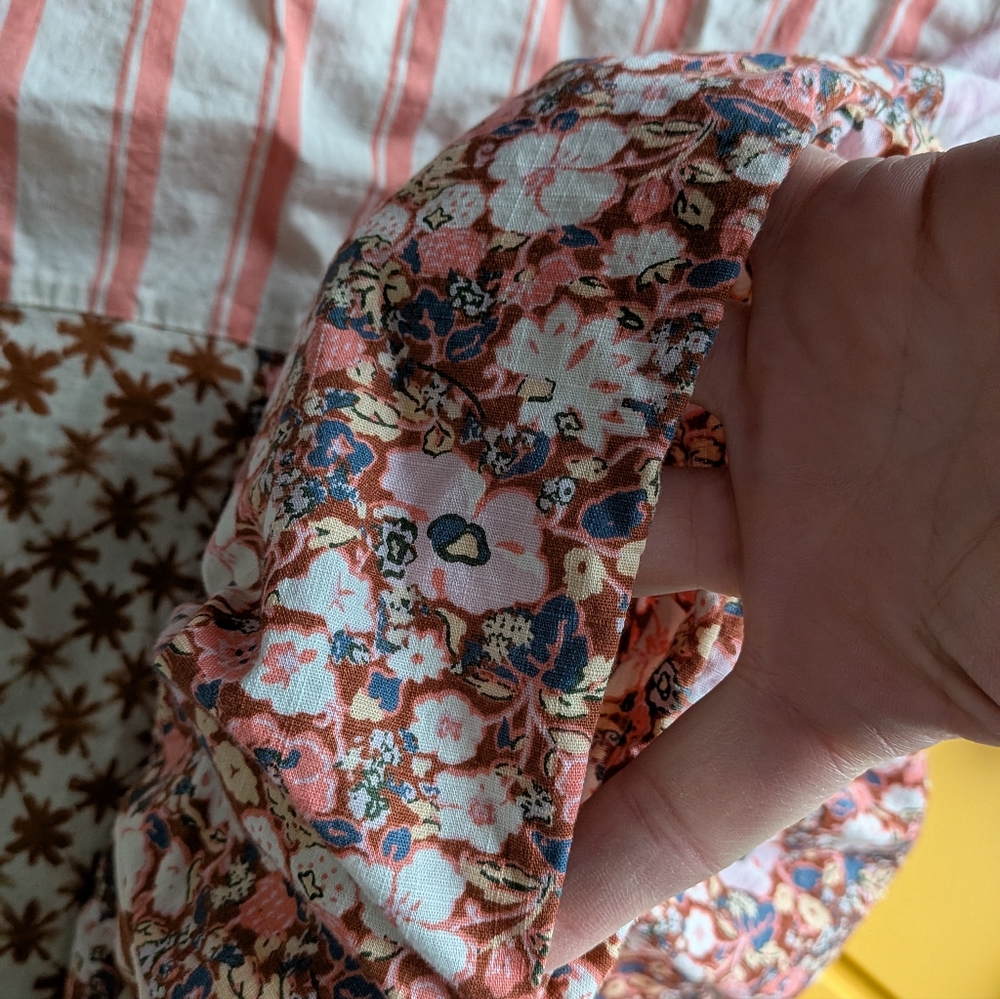 Universal Thread Patchwork Smocked Midi Dress - P… - image 9